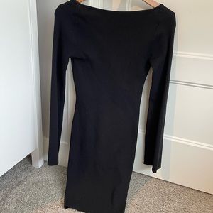 H&M ribbed mini sweater dress